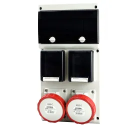 BLOCK DOMO PLUS ROZDZIELNIA BUDOWLANA 2X 230V 2X 32A/5P IP66 11DIN