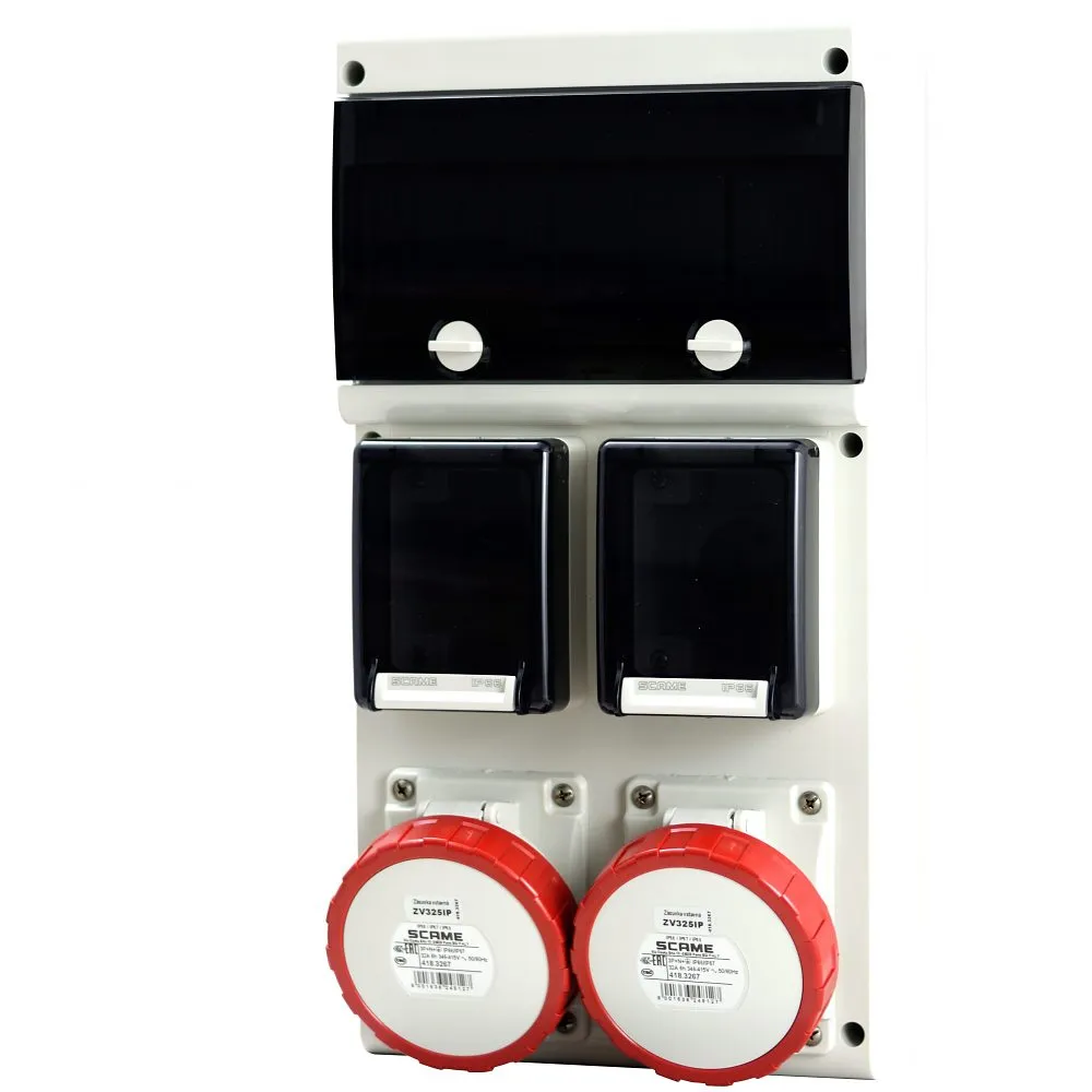BLOCK DOMO PLUS ROZDZIELNIA BUDOWLANA 2X 230V 2X 32A/5P IP66 11DIN