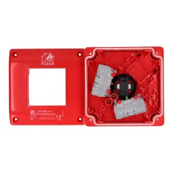 OP1-W01-A\10-230 OP1-WER.NADTYN.PRZYCISK ZWAL.SAMOCZ   1 TOR ZWIER.+LED SYGN.230VAC