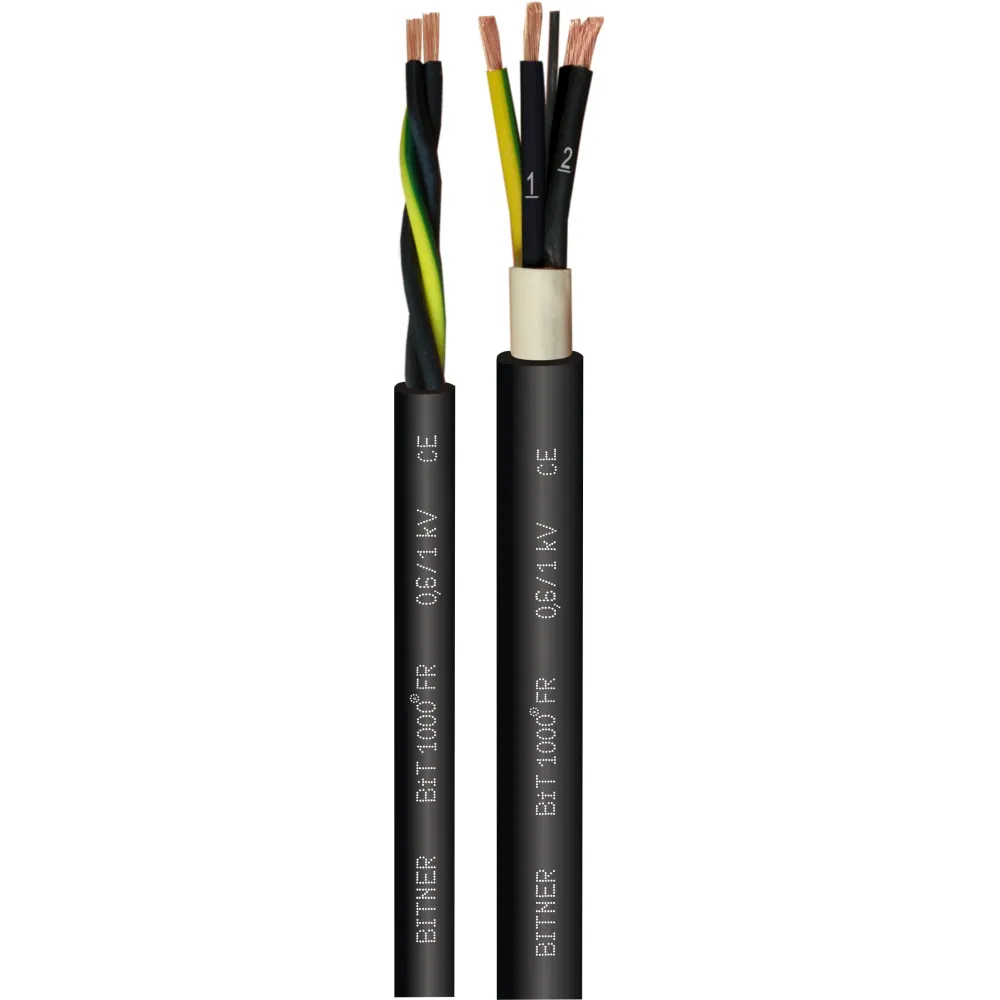 BIT 1000 FR  3X  0.75 CZARNY KABEL STEROWNICZY LINKA 0.6/1KV KL.5 UNIEPALNIONY NUMEROWANE