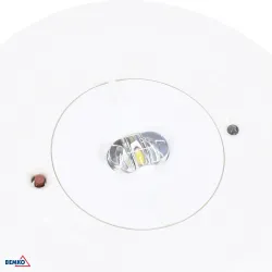 TOLER BIAŁYO PRAWA AWARYJNA LED 3W CW 6000K IP20 BEZ SOCZEWKI AUTOTEST 2H CNBOP OKRĄGŁA AL/ PC