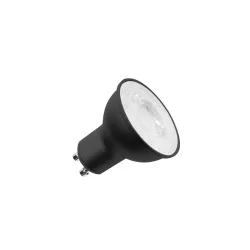 ŻARÓWKA LED SPOT 6W GU10 230V PRZEZROCZYSTA ŚCIEMNIALNA 840 NW 4000K 490LM 38ST QPAR51 CZARNY