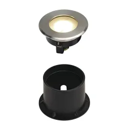 DASAR STAL NIERDZEWNA OPRAWA NAJAZDOWA LED 3.5W WW 3000K 140LM IP65/ IP67 STAL NIERDZEWNA 304/ SZKŁO
