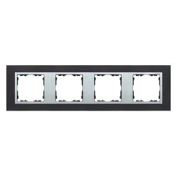 SIMON 82 NATURE INOX CZARNY METAL / ALUMINIUM RAMKA 4X