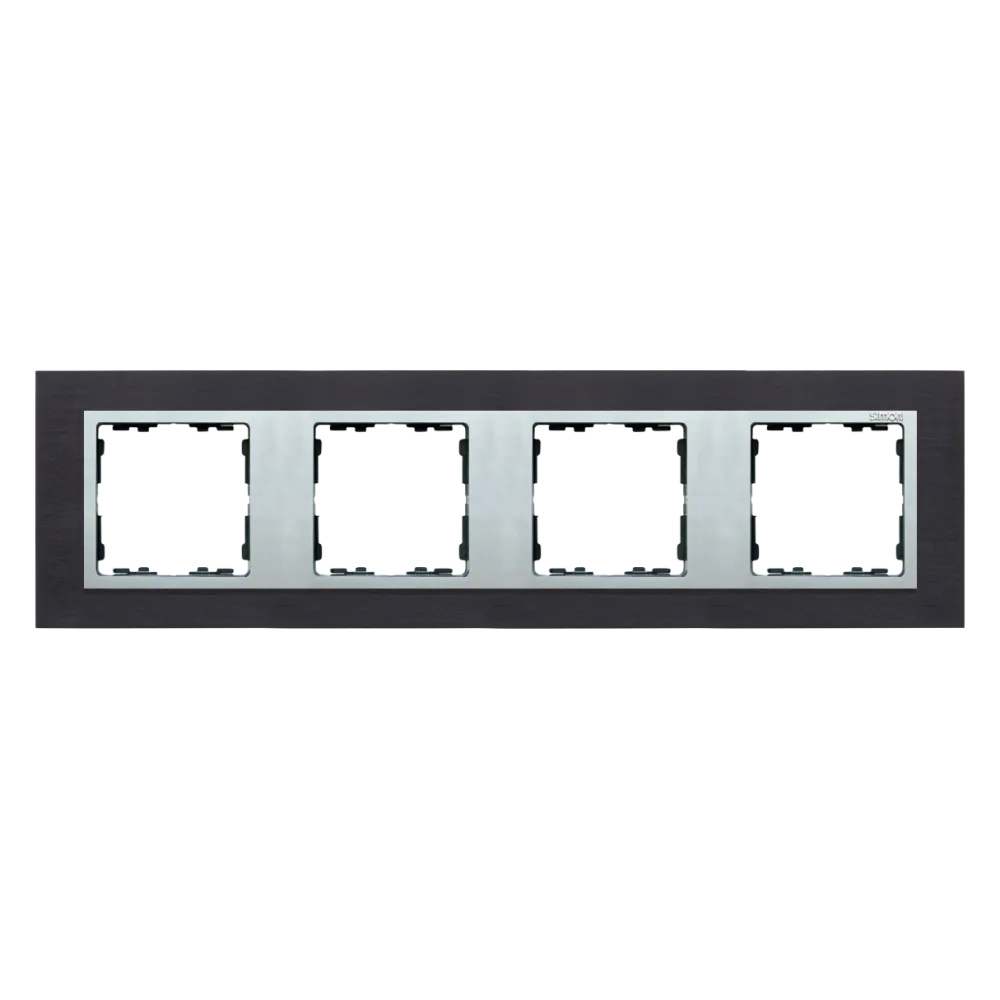 SIMON 82 NATURE INOX CZARNY METAL / ALUMINIUM RAMKA 4X