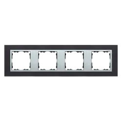 SIMON 82 NATURE INOX CZARNY METAL / ALUMINIUM RAMKA 4X