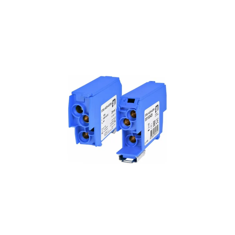 EDBJ-4X25-4X25/N BLOK ROZDZIELCZY 100A (4X1,5-25MM2-4X1,5-25MM2) NIEBIESKI