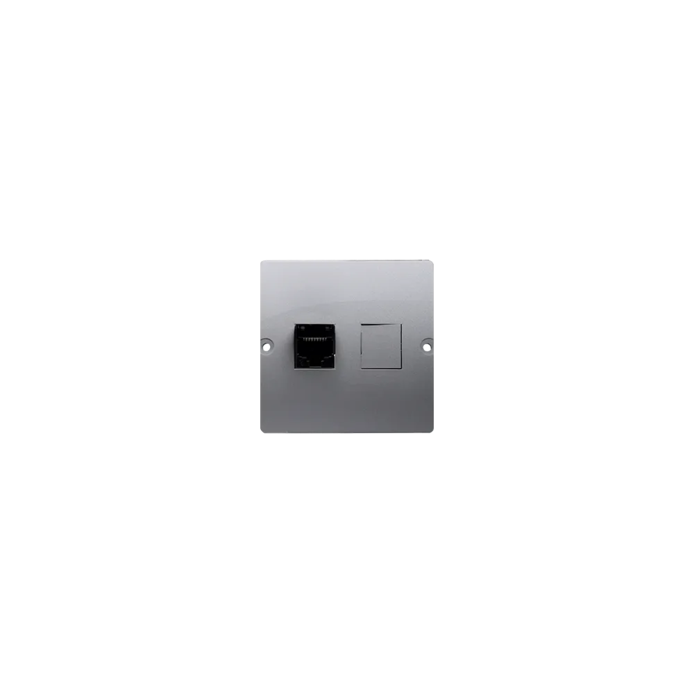 SIMON BASIC MODUŁ INOX GNIAZDO TELEFONICZNE 1X UAE 6 PŁASKIE