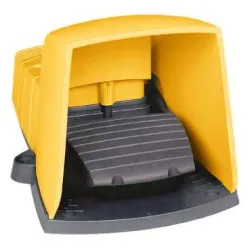Schneider Electric Harmony XPE Łącznik nożny pojedynczy z osłoną żółty 1 NC+1 NO plastikowy, XPEY310