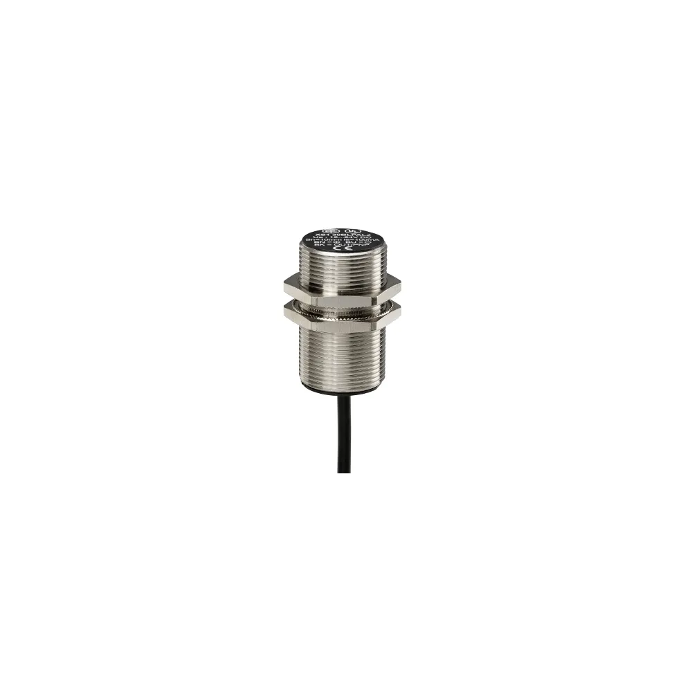 Schneider Electric OsiSense XS Czujnik indukcyjny M30 z wyjściem PNP 1NO, 12/48V DC, kabel 2m, XS530BLPAL2