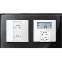 Schneider Electric Merten, M-Elegance szkło, ramka podwójna, onyksowy, MTN404203