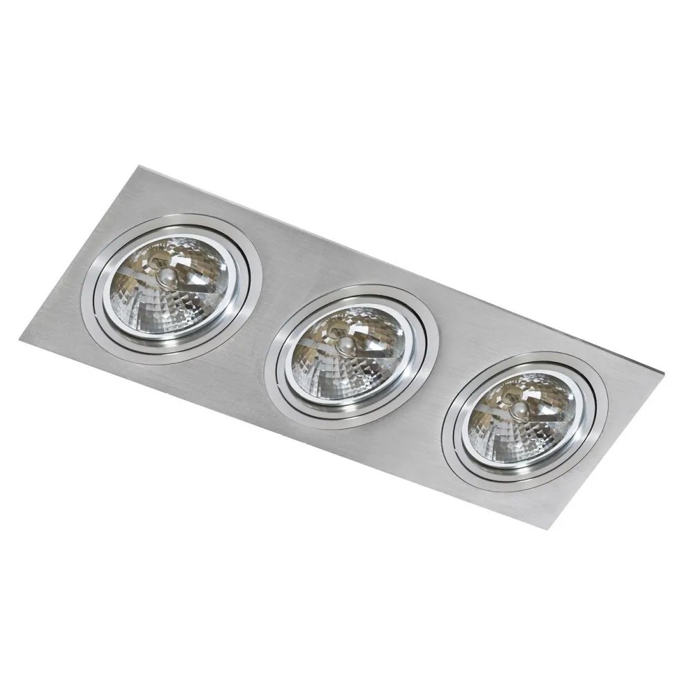 SIRO ALUMINIUM OPRAWA SUFITOWA PT 3X GU10 AR111/ 50W IP20 ALUMINIUM