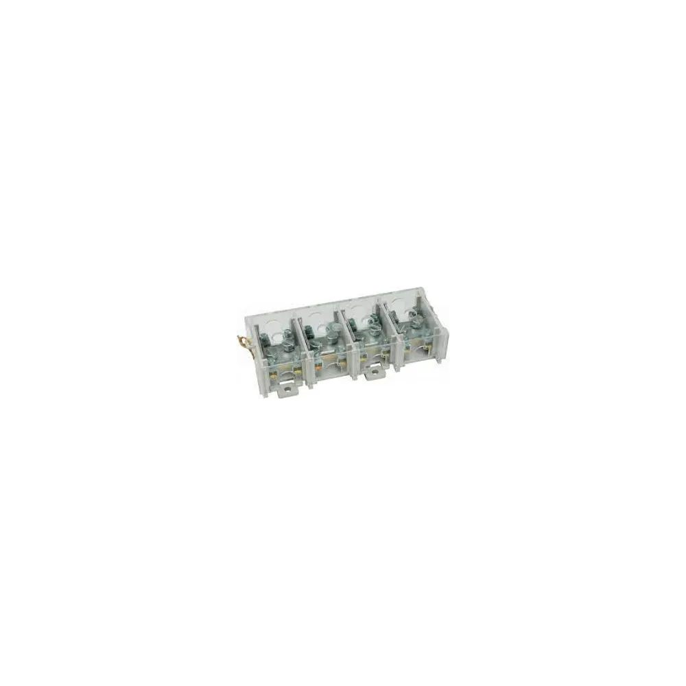 LZ 4X25/6 P ODGAŁĘŹNIK INSTALACYJNY 4-SEGMENTOWY (ZACISK: 4X25MM2 - 4X4X6MM2)/ Z POKRYWĄ, LZ 4X25/6
