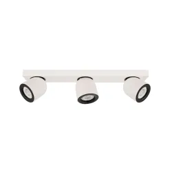 NUORA BIAŁY/ CZARNY OPRAWA SUFITOWA SPOT NT 3X GU10/ 35W IP20 METAL
