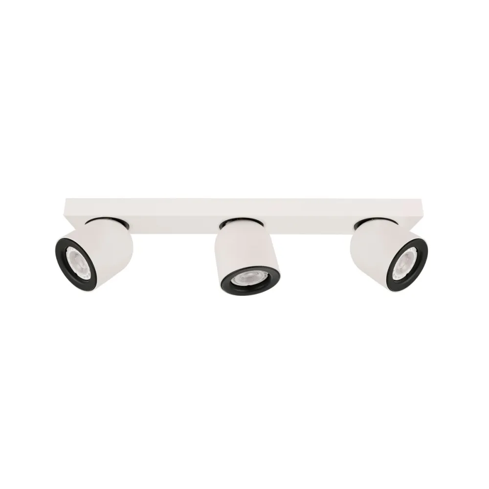 NUORA BIAŁY/ CZARNY OPRAWA SUFITOWA SPOT NT 3X GU10/ 35W IP20 METAL