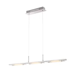 ADAMO CHROM/ BIAŁY OPRAWA WISZĄCA LED 12W WW 3000K 960LM IP20 STOP METALI