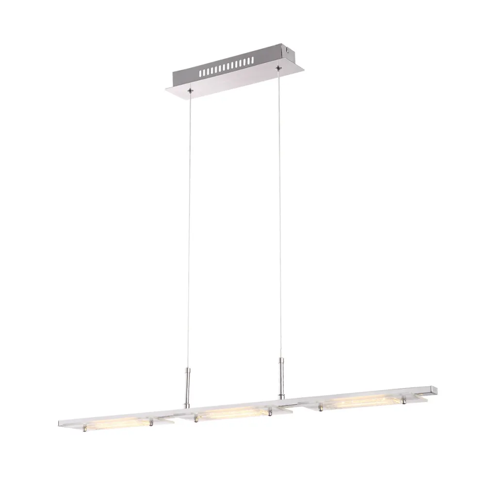 ADAMO CHROM/ BIAŁY OPRAWA WISZĄCA LED 12W WW 3000K 960LM IP20 STOP METALI