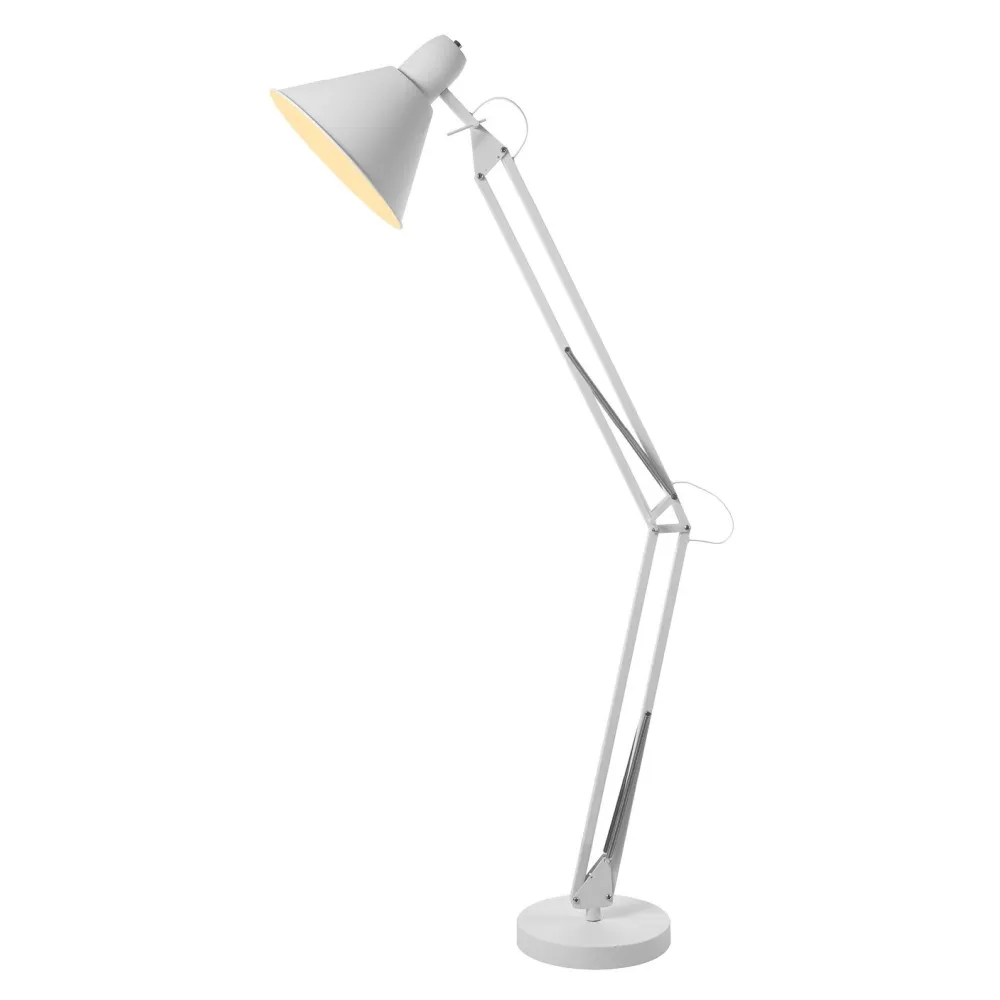 KIPSAR BIAŁY OPRAWA PODŁOGOWA 1X E27/ 60W IP20 METAL
