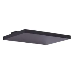 LAMBDA CZARNY OPRAWA ŚCIENNA KINKIET LED 10W WW 3000K 850LM IP20 ALUMINIUM/ SZKŁO