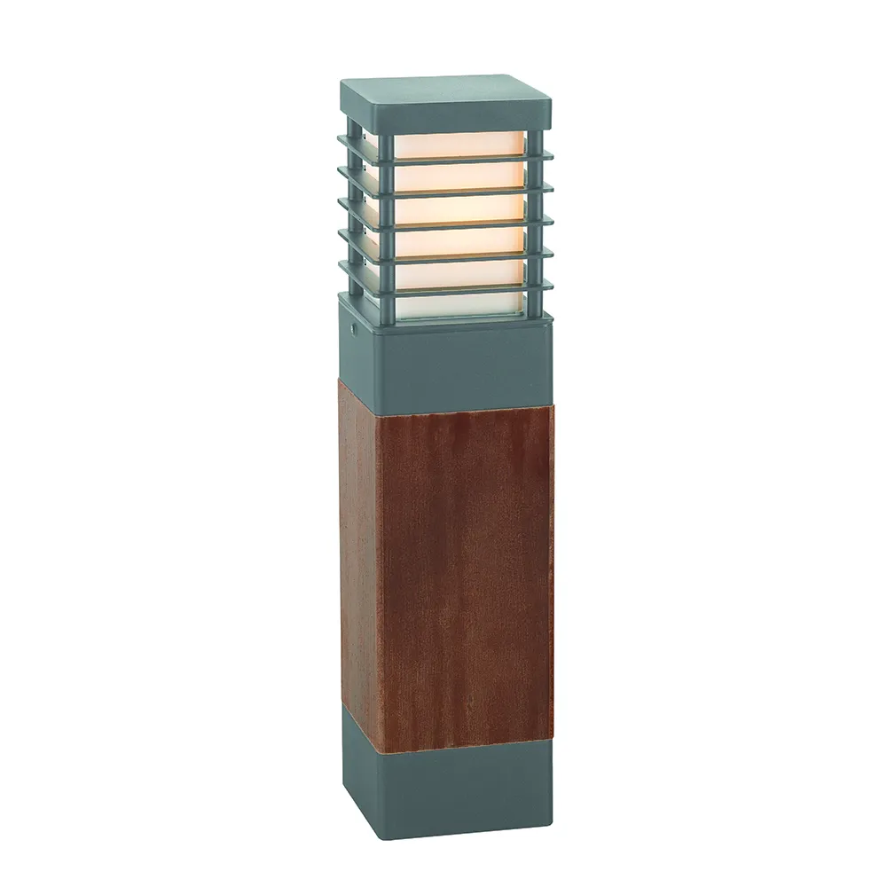 HALMSTAD GRAFITOWY OPRAWA SŁUPEK OGRODOWY LED 8.5W WW 3000K 1059LM IP65 49CM STAL/ PMMA