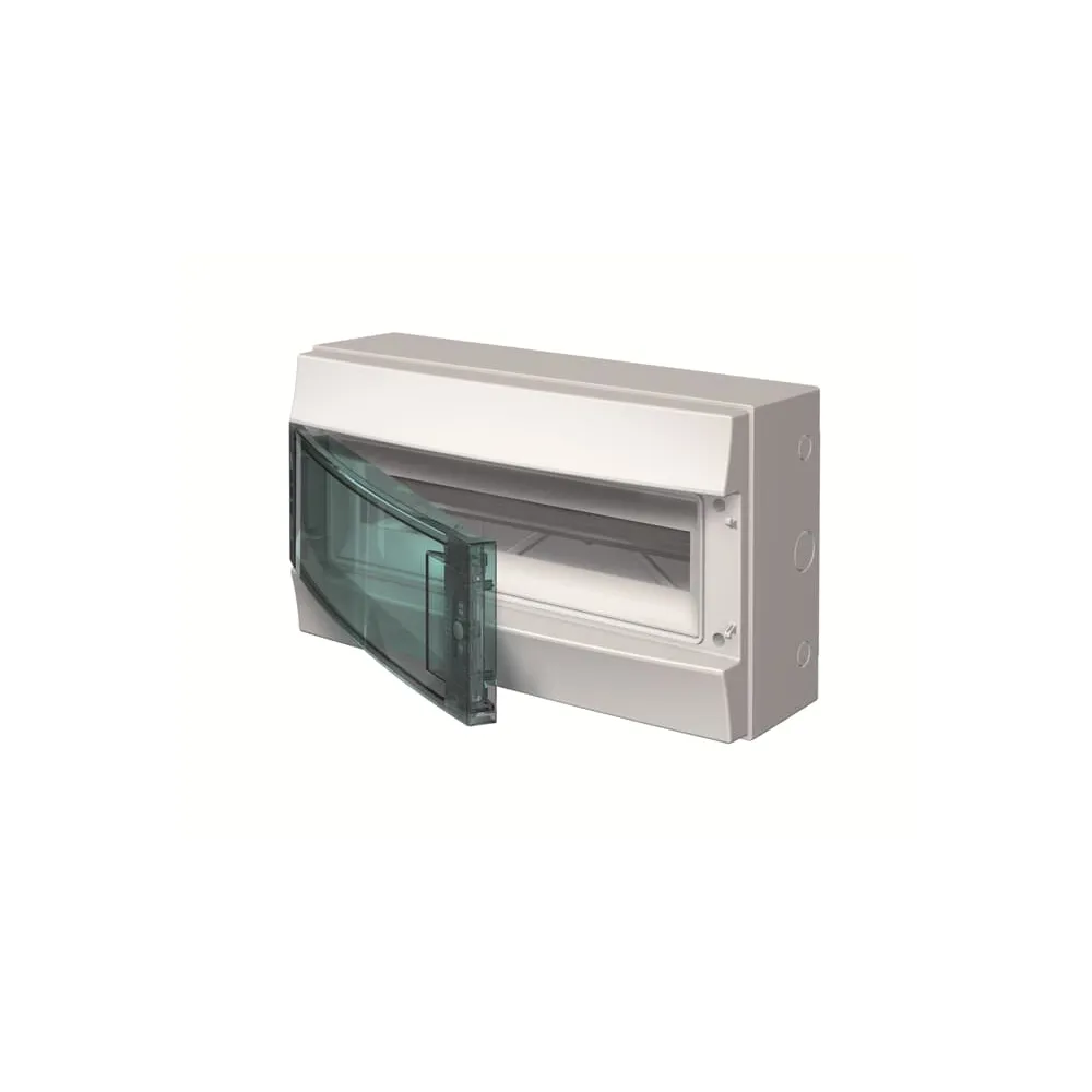 MISTRAL65 ROZDZIELNIA PLASTIKOWA NT 18M 1X 18M N+PE IP65 IK09 430X250X155 DRZWI DYMNE SZARY