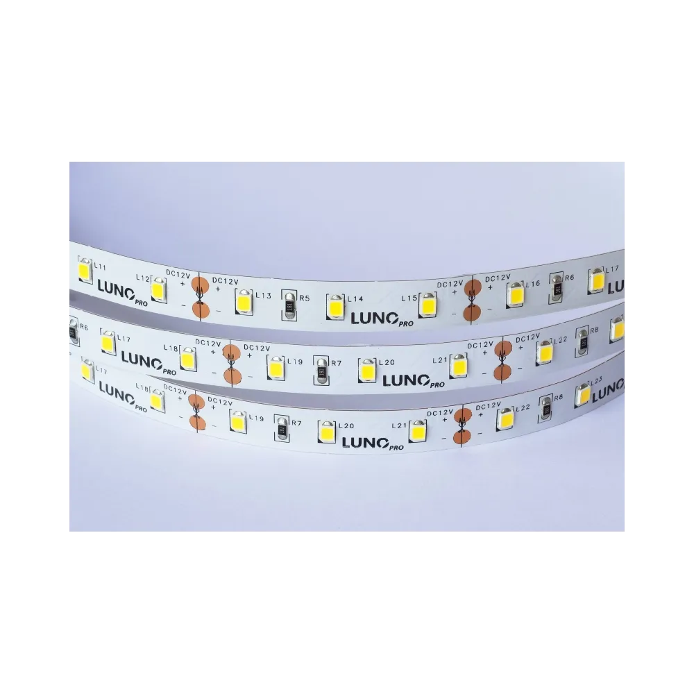 TAŚMA LED Z DIODAMI SAMSUNG 2.4W/1M 5M 8MM 12V DC IP20 ŚCIEMN. 830 WW 3000K CRI85+ 30XLED/1M 120ST