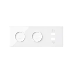 SIMON 100 BIAŁY PANEL 3 KROTNY  2X GNIAZDA + 2X 1 USB