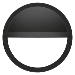OSŁONA DO OPRAW ŚCIENNYCH W KSZTAŁCIE PÓŁKOLA SURFACE BULKHEAD EYELID 300 BK