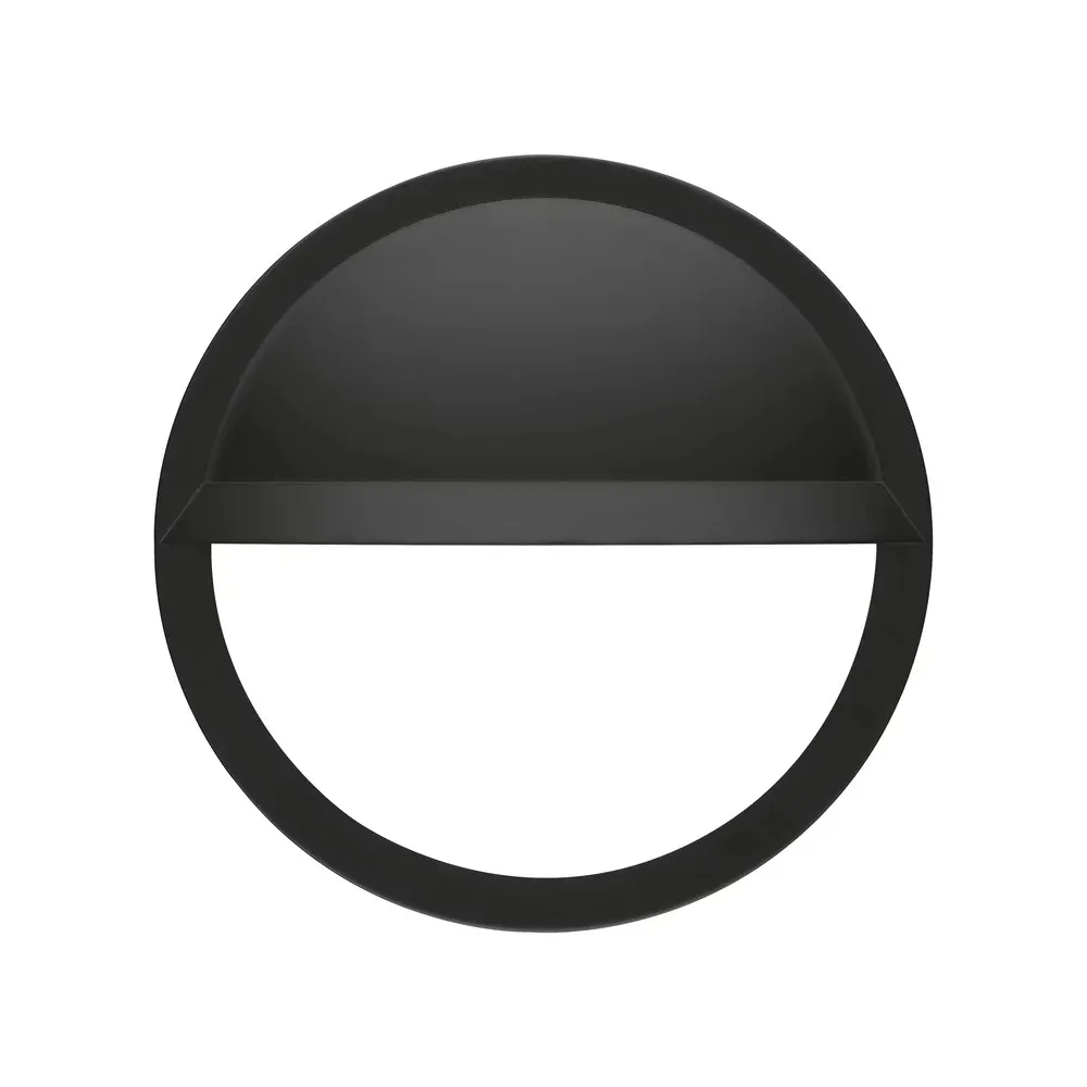 OSŁONA DO OPRAW ŚCIENNYCH W KSZTAŁCIE PÓŁKOLA SURFACE BULKHEAD EYELID 300 BK