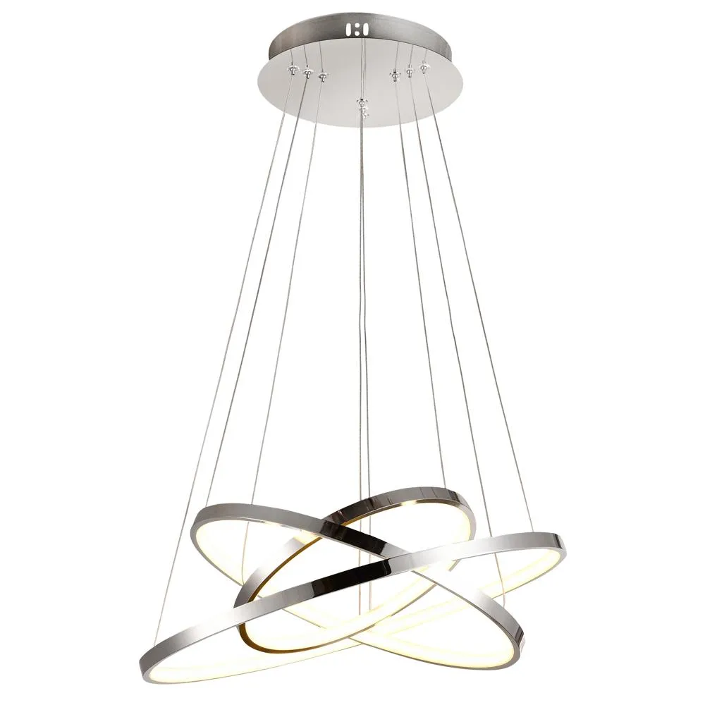 LUNE CHROM OPRAWA WISZĄCA LED 60W NW 4000K IP20 ALUMINIUM