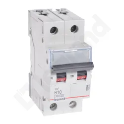 S302 TX3 WYŁĄCZNIK NADPRĄDOWY B 10A 2P 2M 6KA