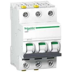 Schneider Electric Wyłącznik nadprądowy Acti9 iC60H-C2-3 C 2A 3-biegunowy, A9F07302
