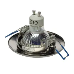 OCZKO OKRĄGŁE SREBRNY OPRAWA SUFITOWA PT LED 1X GU10/ 5W WW 3000K 400LM IP20 METAL