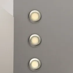 OCZKO OKRĄGŁE SREBRNY OPRAWA SUFITOWA PT LED 1X GU10/ 5W WW 3000K 400LM IP20 METAL
