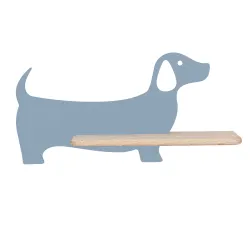 DOG NIEBIESKI OPRAWA ŚCIENNA KINKIET NT LED 5W NW 4000K IP20 METAL/ DREWNO