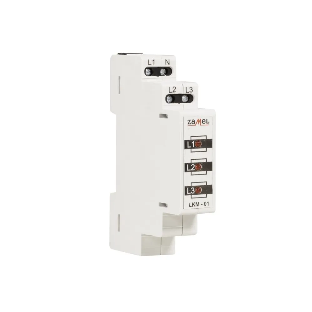 LKM-01-10 LAMPKA SYGNALIZACYJNA MODUŁOWA 3X LED 1M 230-400V AC TN IP20 EXTA CZERWONY