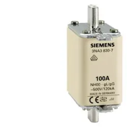 NH-00/GG 125A WKŁADKA TOPIKOWA PRZEMYSŁOWA ZWŁOCZNA 500V AC / 250V DC BM WT-NH