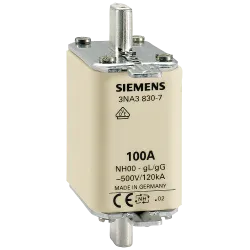 NH-00/GG 125A WKŁADKA TOPIKOWA PRZEMYSŁOWA ZWŁOCZNA 500V AC / 250V DC BM WT-NH