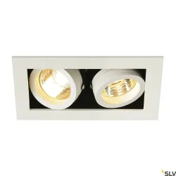 KADUX BIAŁY OPRAWA SUFITOWA PT 2X GU10/ 50W IP20 ALUMINIUM/ STAL