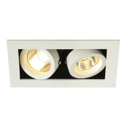 KADUX BIAŁY OPRAWA SUFITOWA PT 2X GU10/ 50W IP20 ALUMINIUM/ STAL