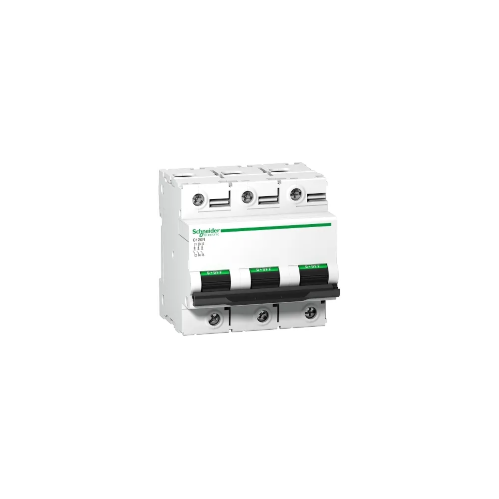 Schneider Electric Wyłącznik nadprądowy Acti9 C120N-C63-3 C 63A 3-biegunowy, A9N18364