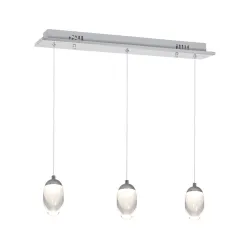 OVO CHROM OPRAWA WISZĄCA LED 15W NW 4000K 1050LM IP20 METAL/ AKRYL