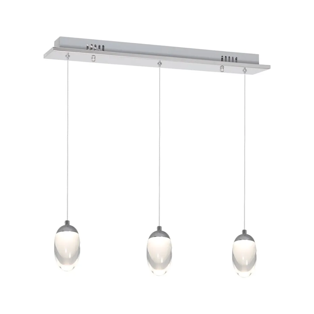 OVO CHROM OPRAWA WISZĄCA LED 15W NW 4000K 1050LM IP20 METAL/ AKRYL