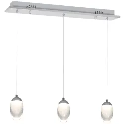OVO CHROM OPRAWA WISZĄCA LED 15W NW 4000K 1050LM IP20 METAL/ AKRYL