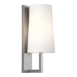 RIVA NIKIEL MAT OPRAWA ŚCIENNA KINKIET 1X E27/ 60W IP44 ALUMINIUM