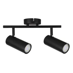 COLLY CZARNY OPRAWA SUFITOWA SPOT NT 2X GU10/ 15W IP20 METAL