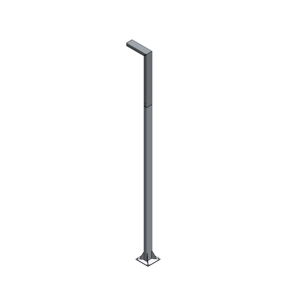 ASKER POLE PRO GRAFITOWY OPRAWA OGRODOWA PARKOWA LED 19.5W NW 4000K 2790LM IP65 350CM AL/ PC