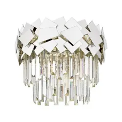 QUASAR CHROM OPRAWA SUFITOWA NT 5X E14/ 40W IP20 METAL/ KRYSZTAŁ