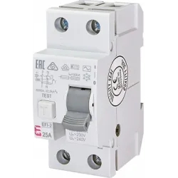EFI-2 40A/ 30MA/A G/KV WYŁĄCZNIK RÓŻNICOWY KRÓTKOZWŁOCZNY 40A 2P 2M 30MA A G/KV 10KA