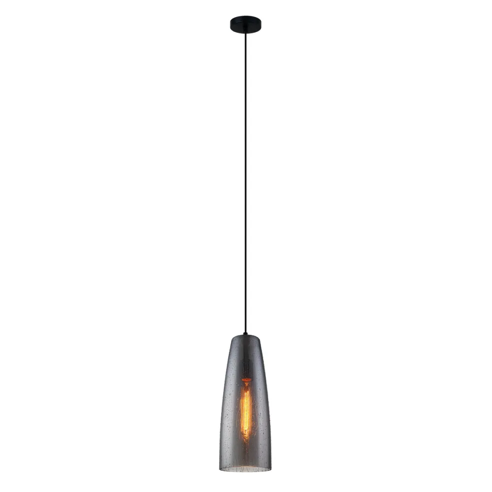 TABBY CZARNY DYMIONY OPRAWA WISZĄCA 1X E27/ 40W IP20 STAL